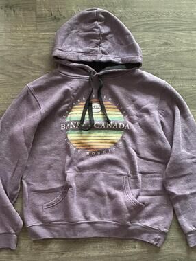 Banff Canada purple hoodie